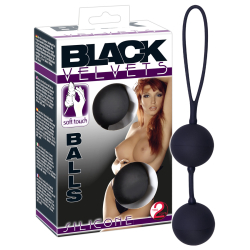Μπαλάκια Black Velvets μαύρα